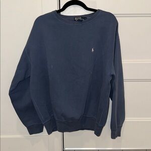 vintage Ralph Lauren gray/blue oversized sweatshirt size large
